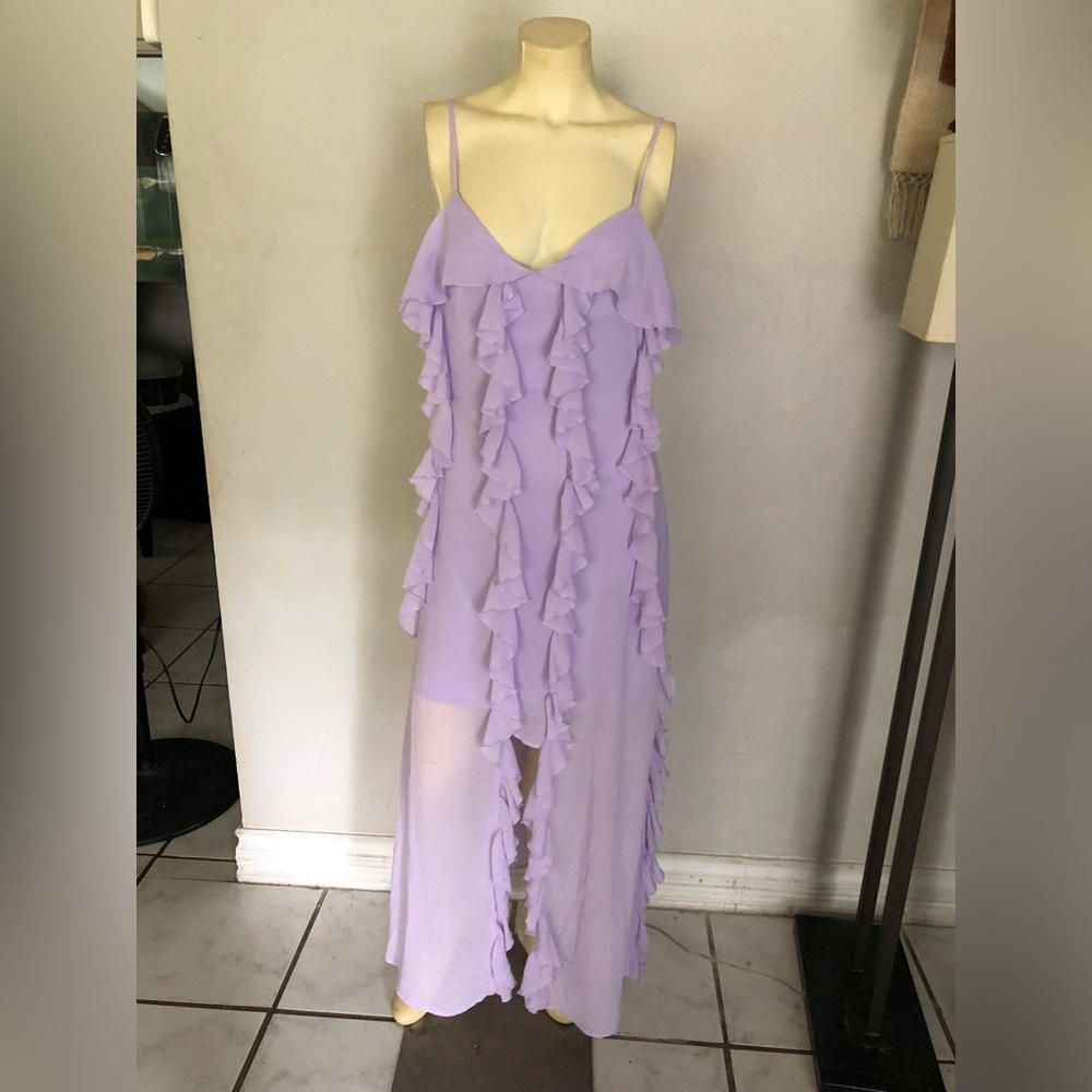Thirty/Thirty Ruffled lavender Dress Size Medium